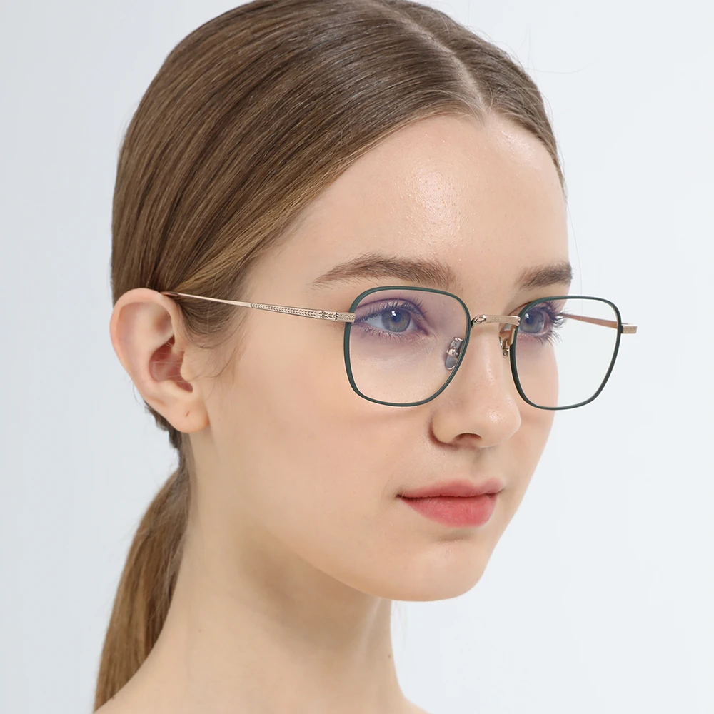 FONEX-gafas cuadradas de titanio puro para hombre y mujer, anteojos ultraligeros de moda, Retro, N-015R, 2023