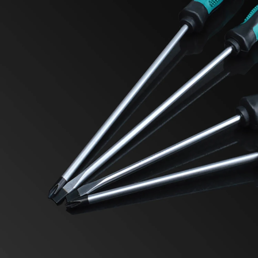 1pcs 3mm 5mm 6mm Phillips Slotted Screwdriver Magnetic Tip Screw Driver Spanner Hand Repair Tool Durable Screwdrivers Blue TPR