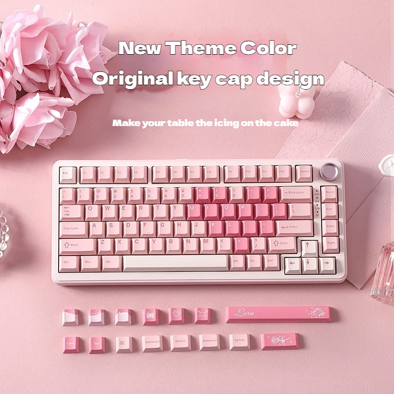 Key-Setting Universe B75pro Mechanical Keyboard Three-Mode Connection Pbt Keycaps Hot Plug Low Latency Low Noise Gaming Keyboard