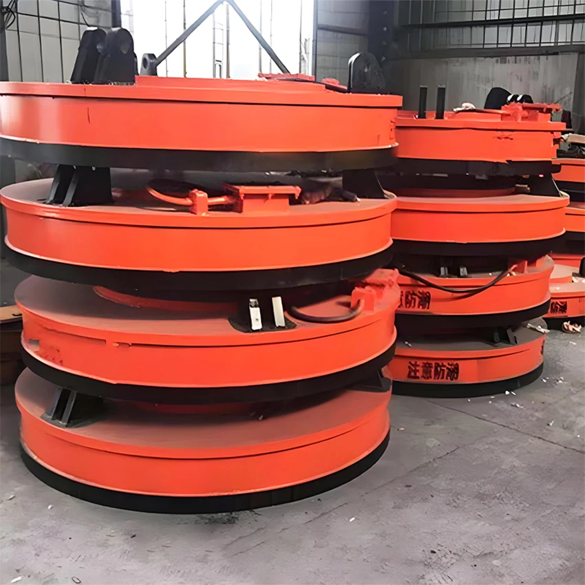 Strong Adsorption Force Circular Magnetic Scrap Lifting Magnet Excavator Attachment Scrap Metal Magnetic Chuck