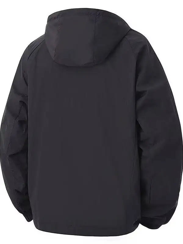 Męska kurtka przejściowa wiosenno-jesienna, zimowa, z kapturem, cienka, wiatroodporna, luźna, duży rozmiar, outdoorowa, codzienna kurtka wiatrówka.