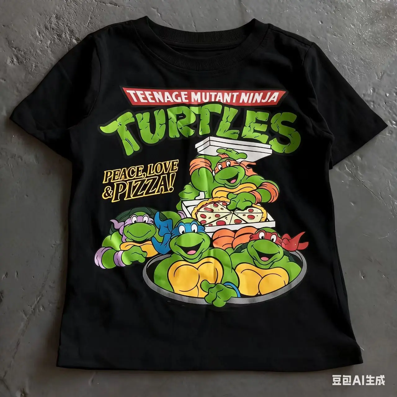 Teenage Mutant Ninja Turtles T‑Shirt Cartoon Print Boys Girls Cotton Short Sleeve Casual Summer Tee Tops