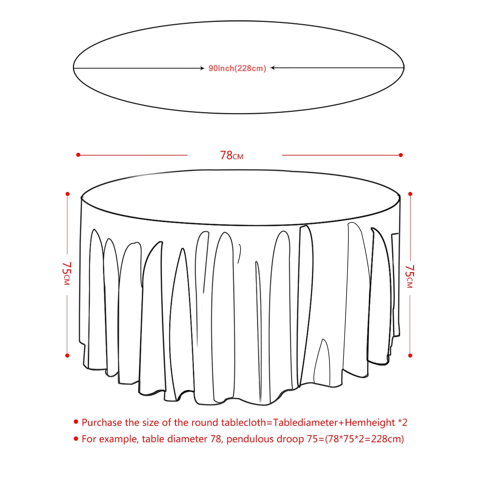 145-335cm Round Satin Tablecloths White Overlay Cover Smooth Fabric for Wedding Event Banquets Hotel Buffet Table Cloth Decor