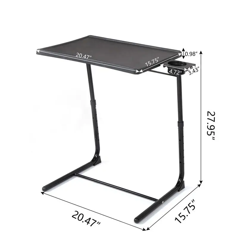 Adjustable Portable Computer Desk with Height and Angle Settings for Office Use