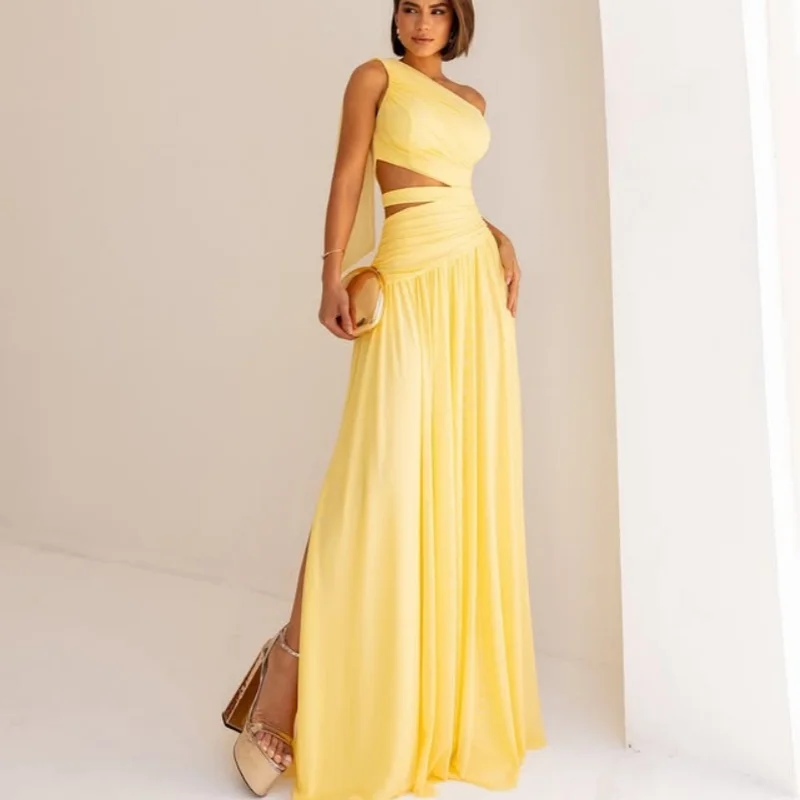 

yellow Straps Tull Wedding Dresses applique Tull ruffle Bridal Gowns Made Dress Customized