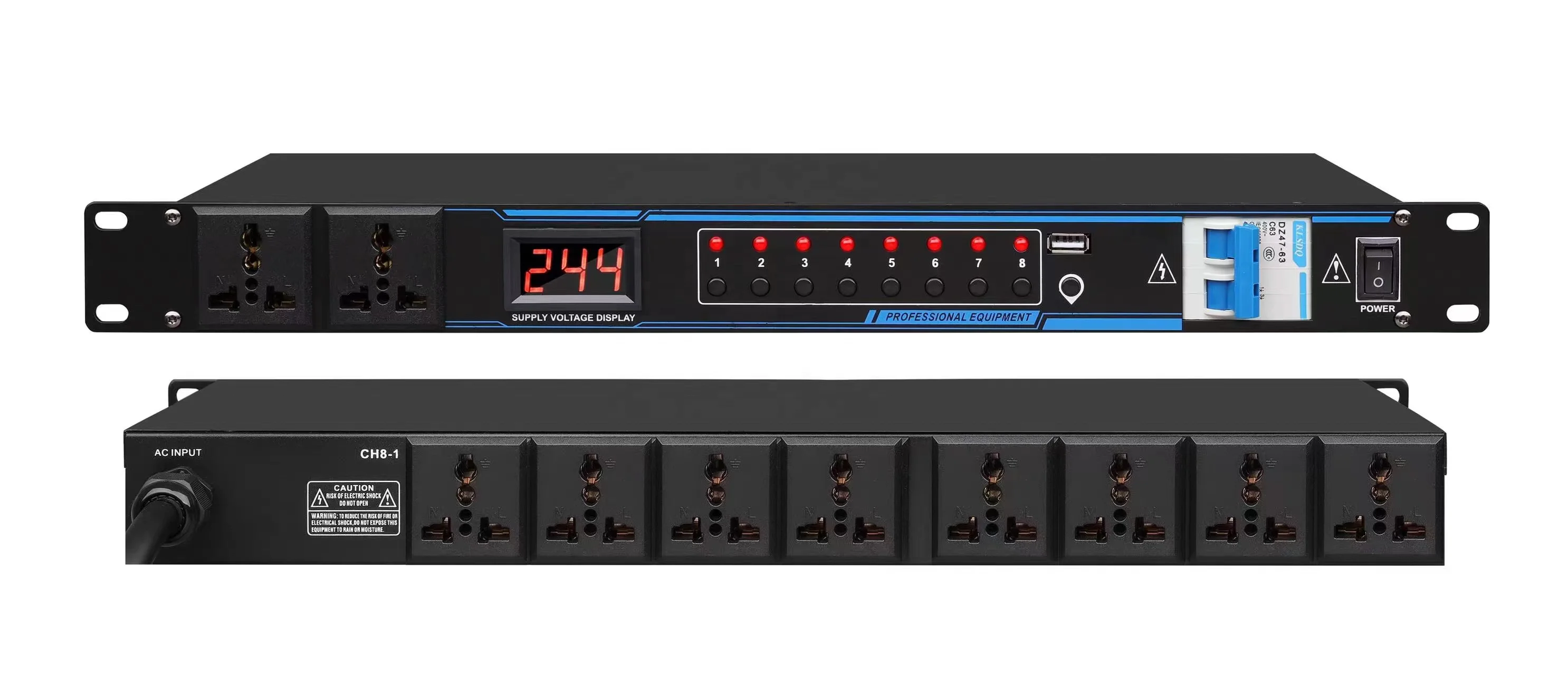 Alto-falante Line Array duplo de 8 polegadas de alta qualidade Sistema de som completo Pa