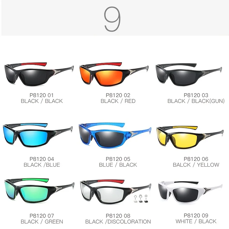 PARANOID Polarized UV400 Protection Sunglasses For Men And Women 9 Colors Model 8120