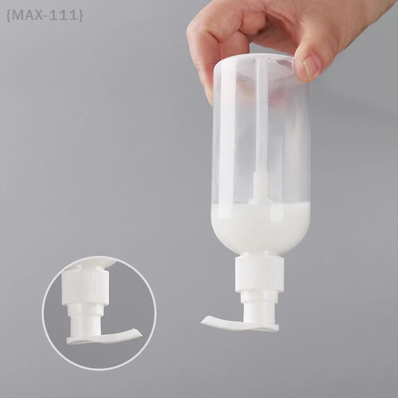 Tragbare leere Zylinder-Pumpspenderflaschen (200–500 ml), langlebige, nachfüllbare Behälter für Shampoo, Lotion und Flüssigseife
