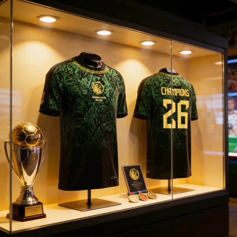 Camisa de Futebol Senegal 2026 Nova Estampa 3D Respirável Secagem Rápida Treino Pais e Filhos Top Curto para Atividades ao Ar Livre