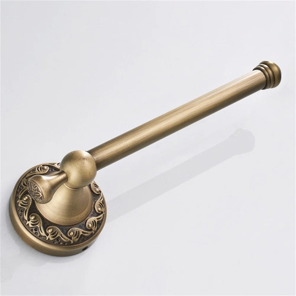 Toilet Paper Holder Brushed Brass Bathroom Paper Towel Holder Wall-Mount Toilet Roll Holder Kitchen Bathroom Hardware