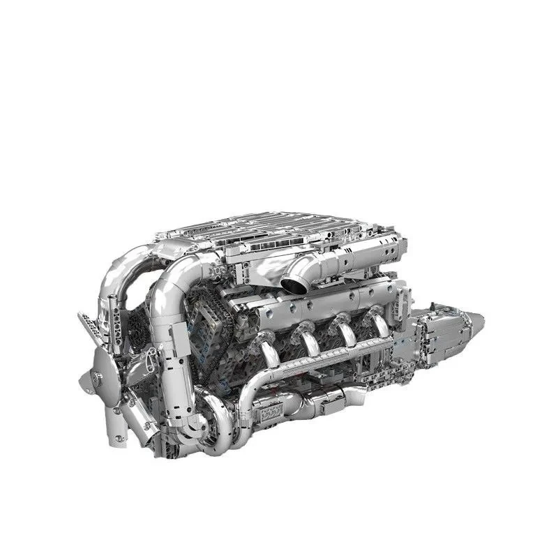 10168 モールドキング 2899ピース V8ツインターボエンジンモデルキット - ブロックセット（バッテリーホルダー＆モーター付き）、大人/子供向けSTEM玩具