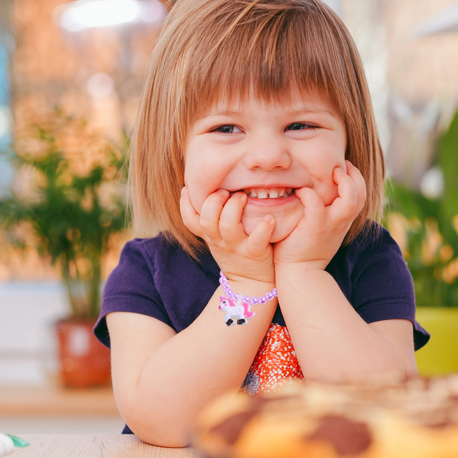 

1Set Kid Pearl Jewelry Set Sweet Necklace Bracelet Earrings Ring for Birthday Party Children Gift Kid Pearl Jewelry Set