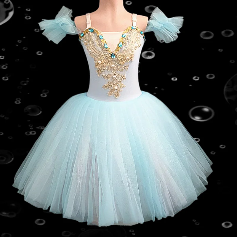 Children\'s ballet skirt, girls\' dance skirt, ballet dancer costume, school dance program, stage collective performance costume