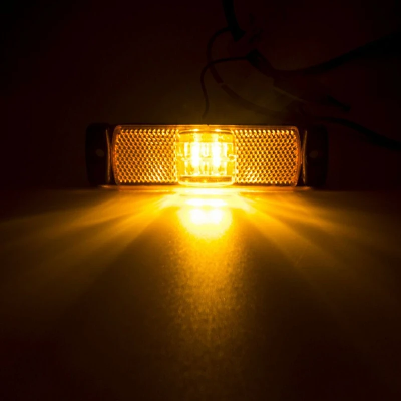 1/2PCS 4LED Side Marker Lights, Low Power, Truck Signal Side Lights, Suitable for Trucks, Vans, Pickup Trucks, Buses, 12V 24V
