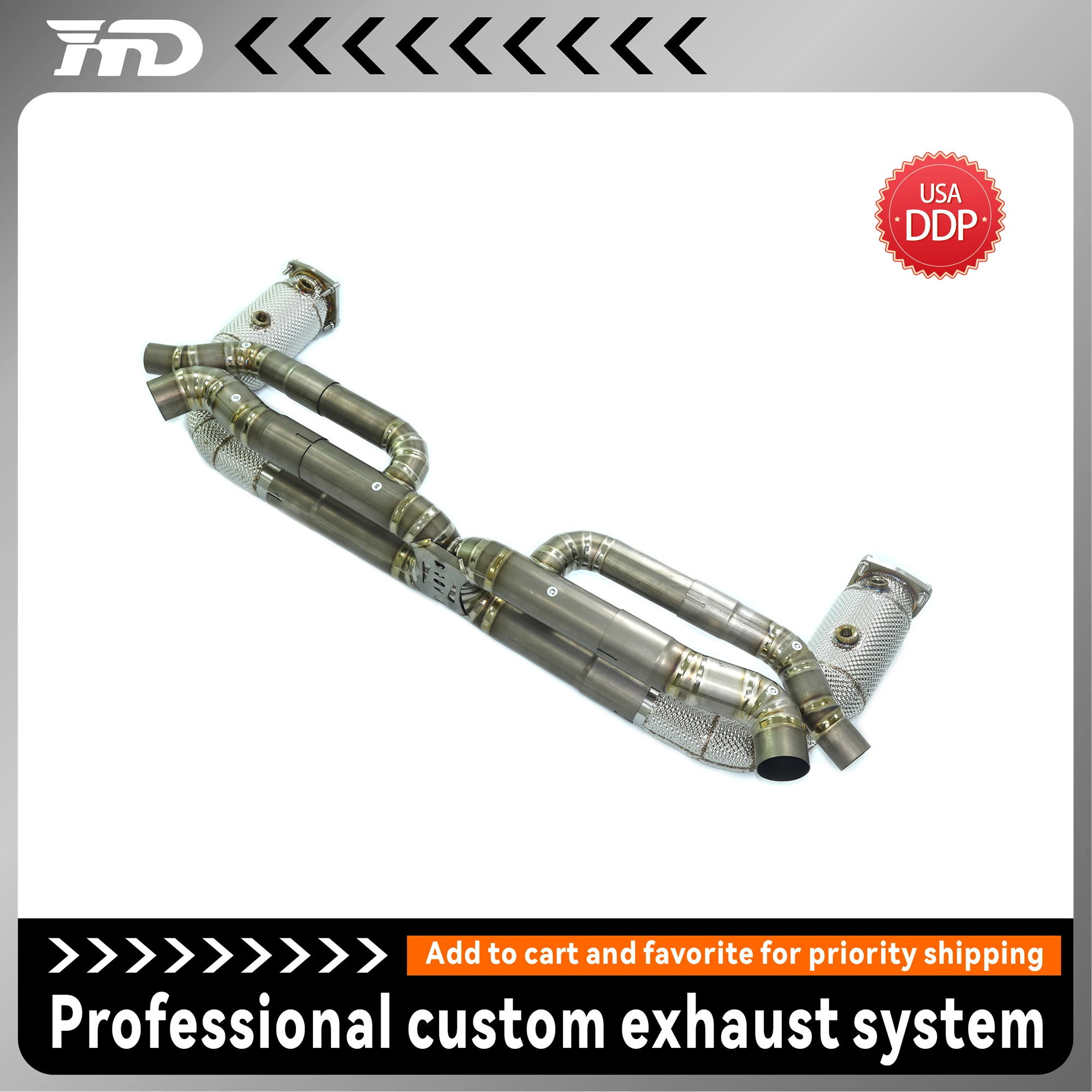 

Performance Racing Exhaust for Porsche 911 991.2 Turbo 3.8T Aggressive Sound Deep Loud Ti Power Upgrade