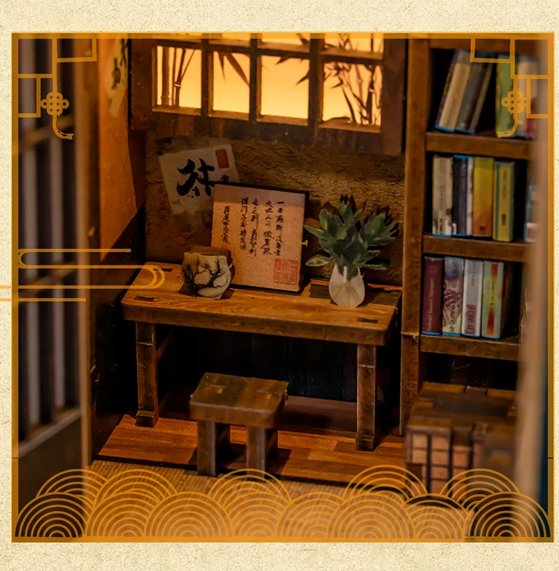 Nouveau bricolage Serene Garden Melody Casa Kit de modèle Miniature en bois 3D Puzzle maisons de poupée avec meubles pour amis cadeaux d'anniversaire