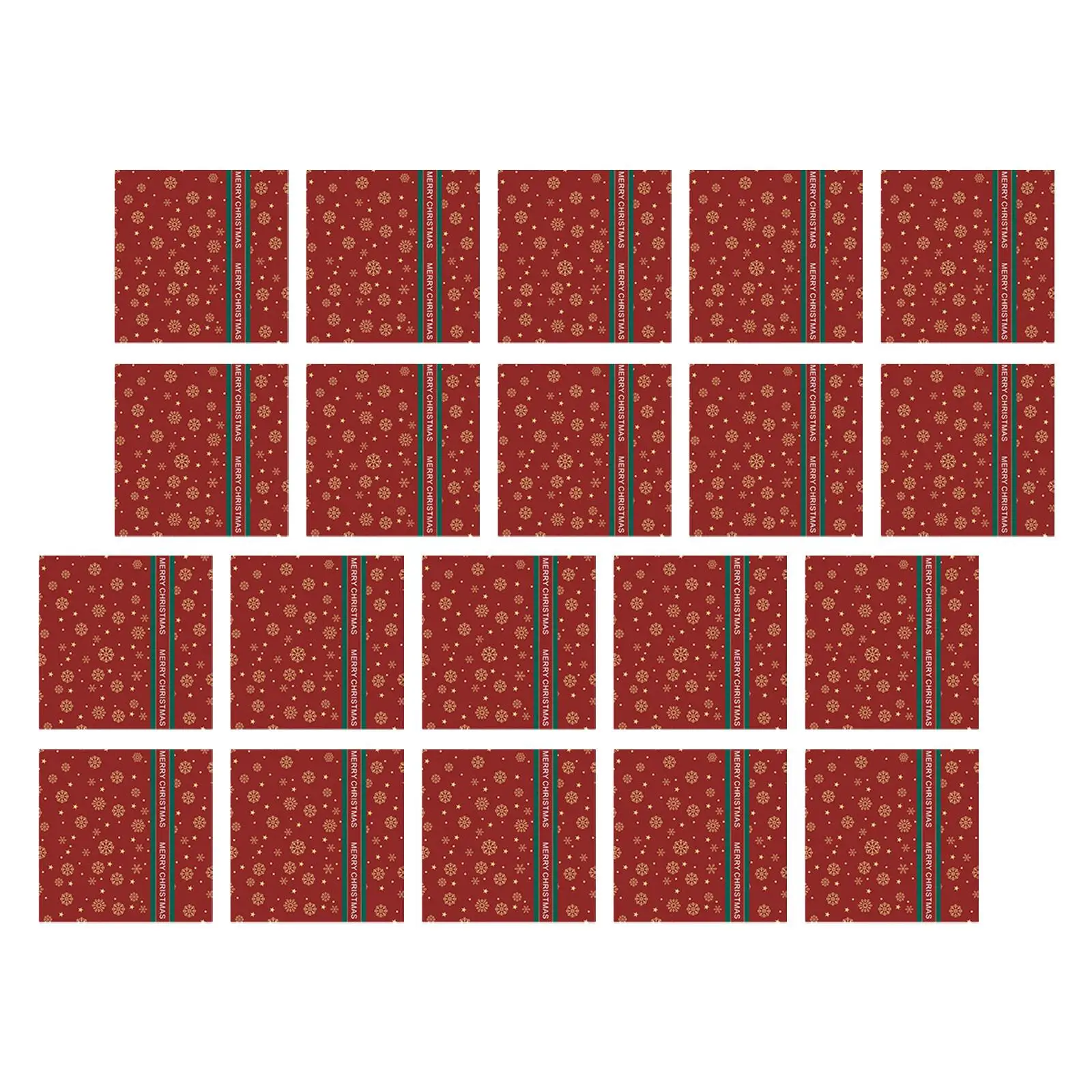Festive Christmas Gift Wrap Paper 22x22 Inch Bulk Wrapping Sheets for Holiday Gifts DIY Crafts Table Cover Decoration