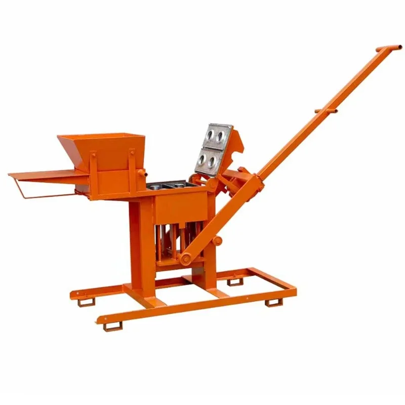 Small manual clay brick machine FL2-40 unfired brick forming machine for simple household use