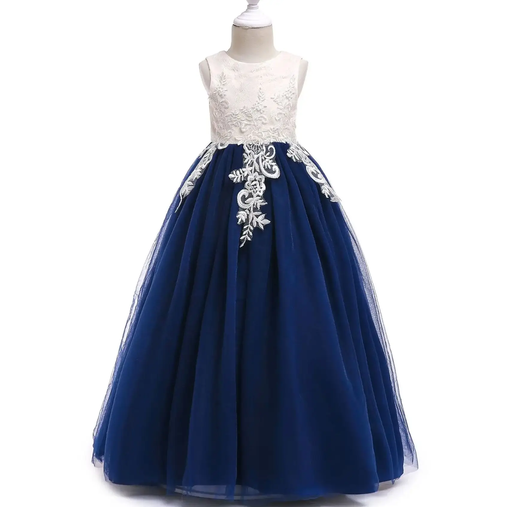 Girls Wedding Party Dress Young Girl Long Dresses Gown Teenage Girl Princess Clothes 5-13Y
