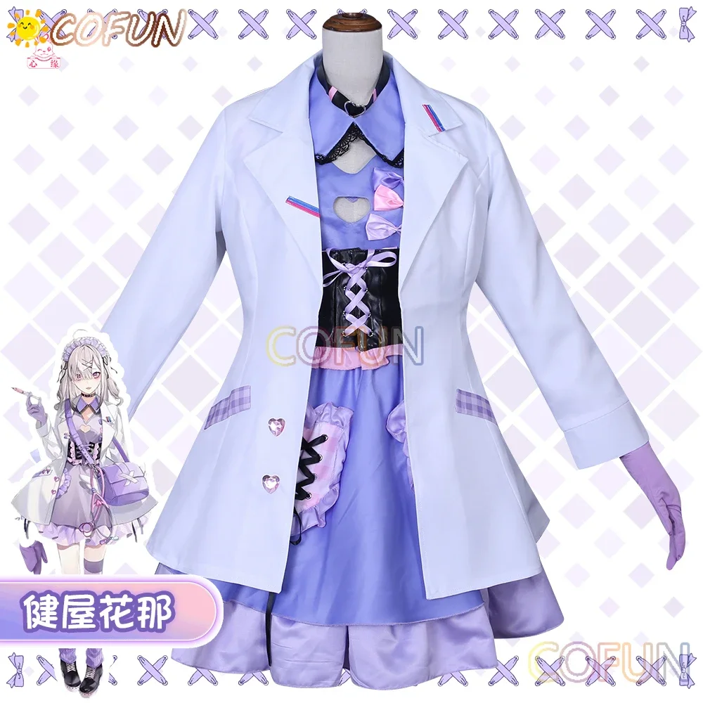 Nijisanji Vtuber Sukoya Kana Cosplay Costume Halloween Outfits Women New Suit Free Stethoscope Bag