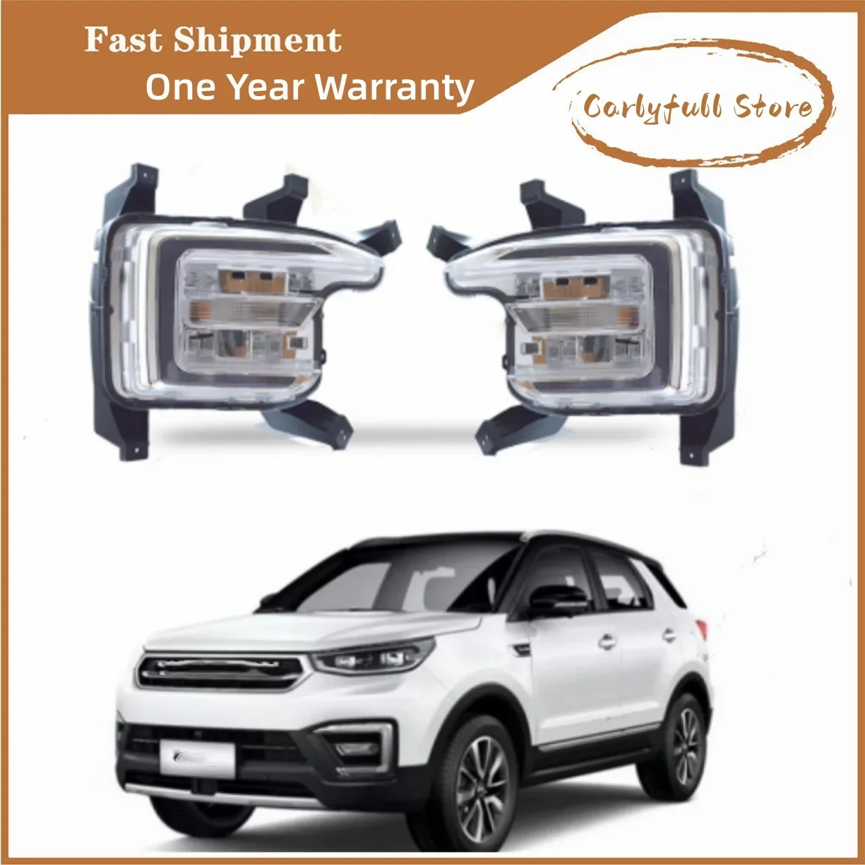 

Car Front Bumper LED Daytime Running Driver Reflector Lamp Fog Light For Changan CS55 2018 2019 Fog Lamp