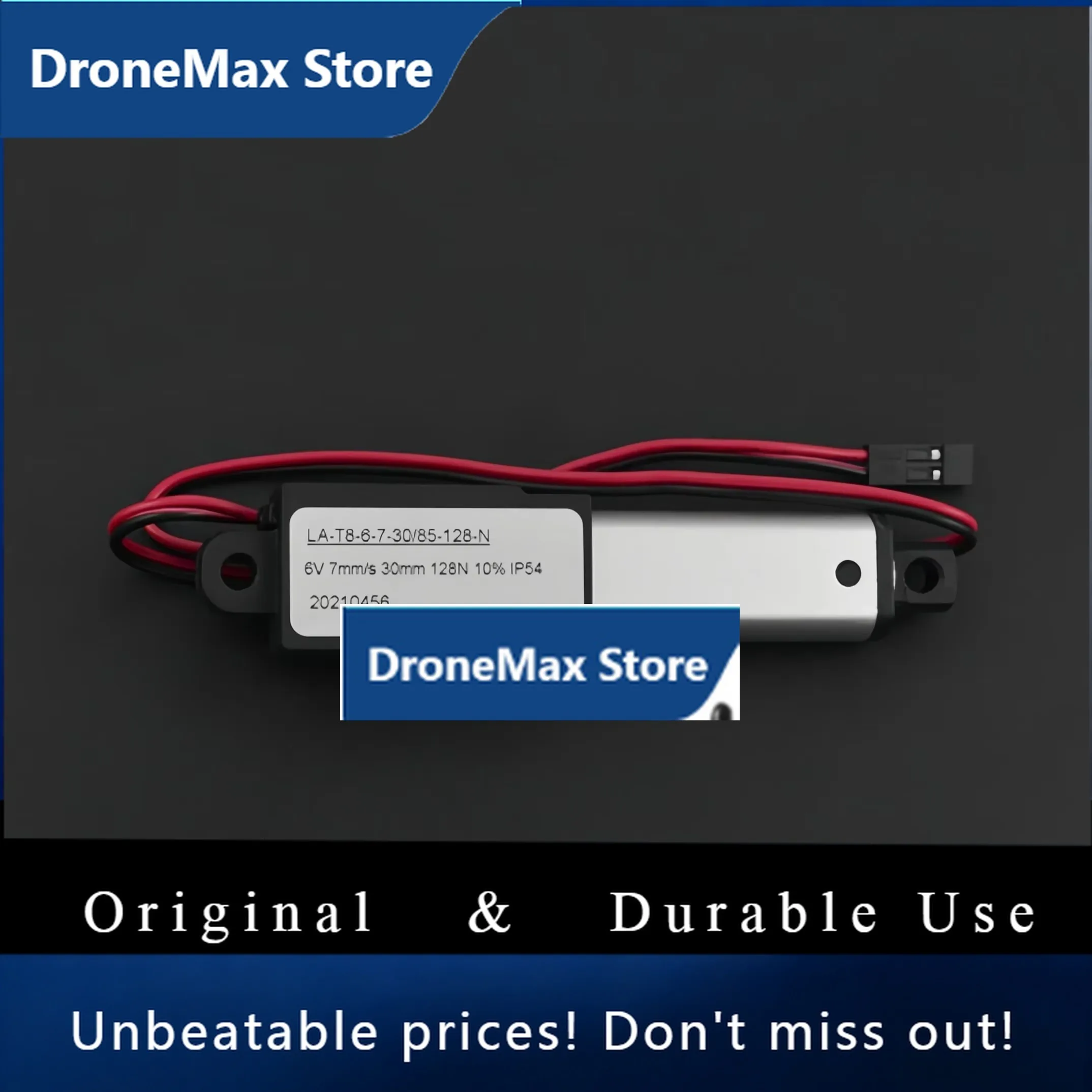 DroMa6V Micro Electric Linear Actuator 30mm Stroke 128N Push Force For DIY Lifting Access Control