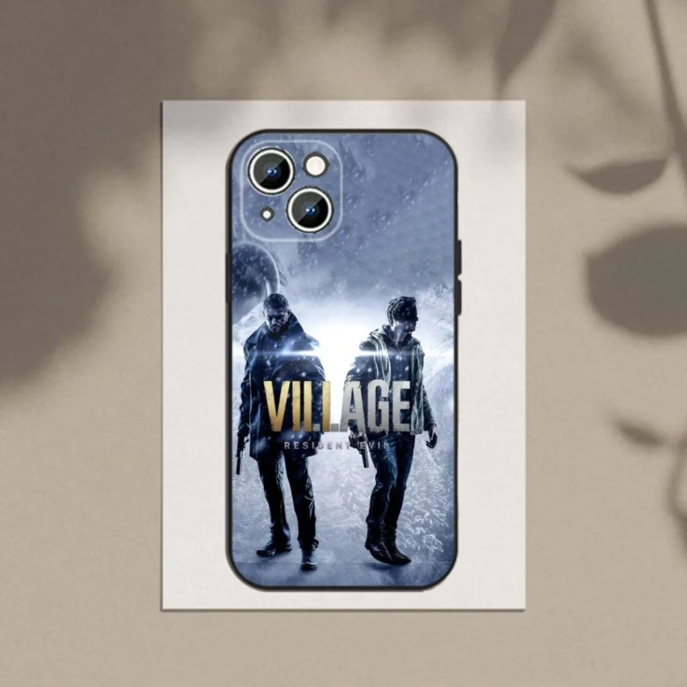 Game R-Resident-Evil Village  Phone Case For Apple iPhone 15,14,13,12,11,XS,XR,X,8,7,Pro,Max,Plus,mini Silicone Black Cover