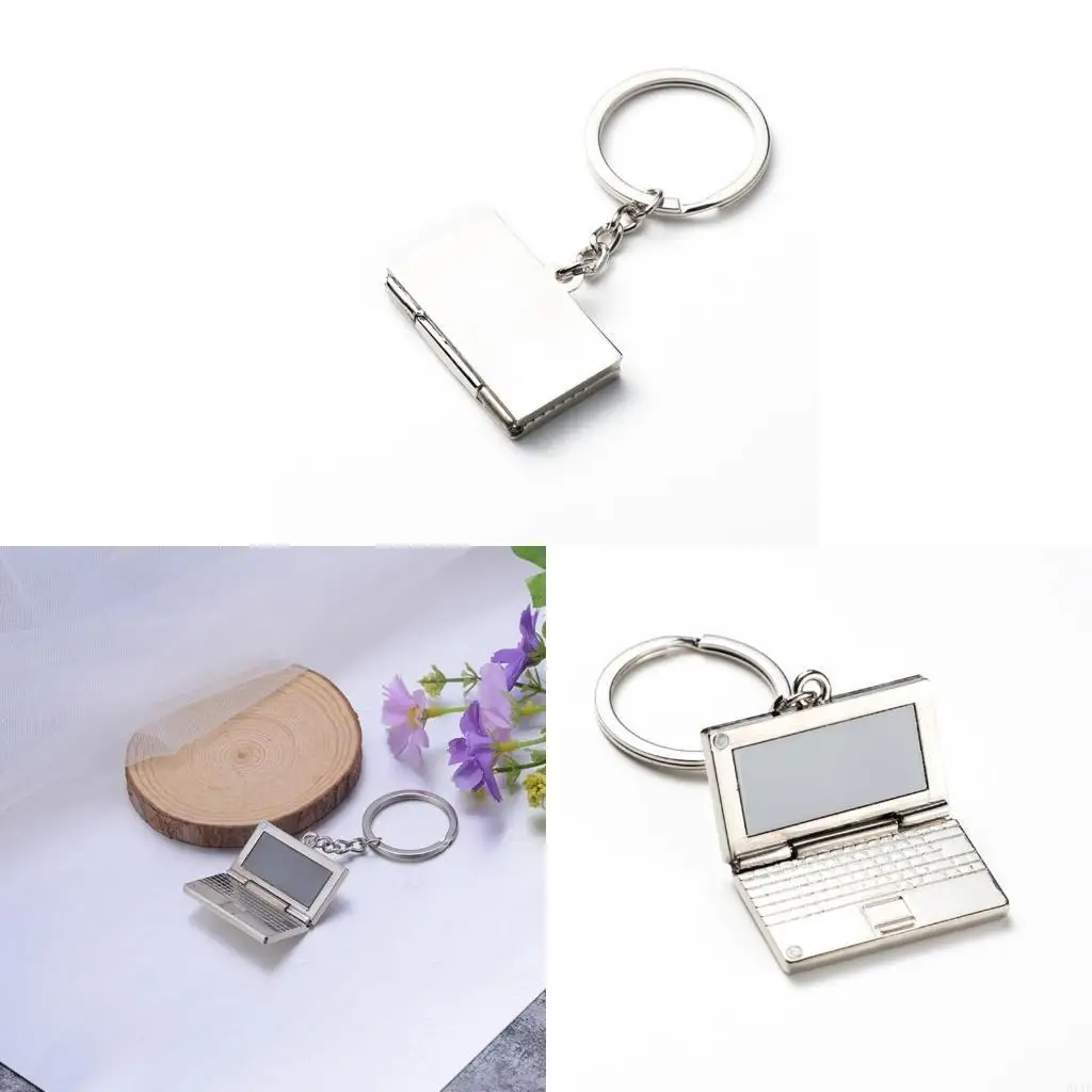 91AF Simulation Laptop Pendant Keychain Keyring Holder Keyring Souvenir Jewelry Gift