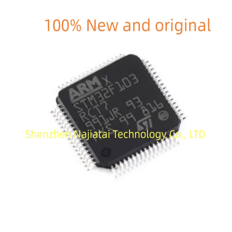 

5 шт./лот, 100% новый оригинальный чип STM32F103RCT7 STM32F103 LQFP-64