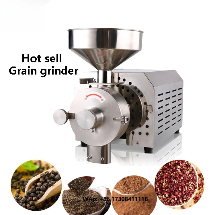 CW Electric Wheat Nuts Rice Grain Flour Cocoa Mill Grinder Dry Grain Powder Pulverizer Spice Beans Coffee Grinding Machine