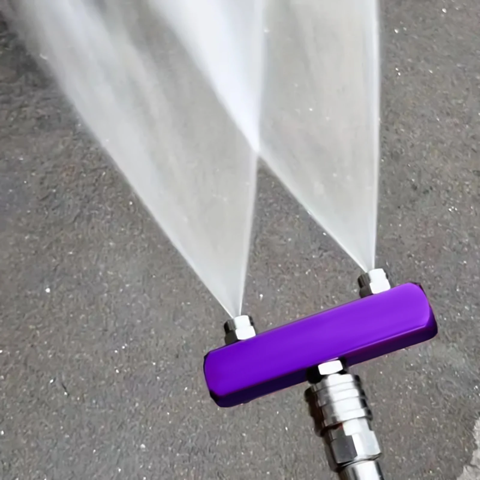 Professional Dual Head Nozzle Dual Stream Pressure Washer Nozzle 1/4 Inch Fast Change Nozzle