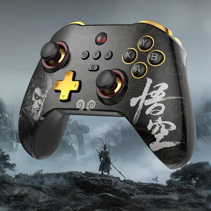 1szt Black Myth Wukong Wireless PC Gamepad Bluetooth Computer Game Controller For Steam For Switch Three AI Mode For Racing FPS