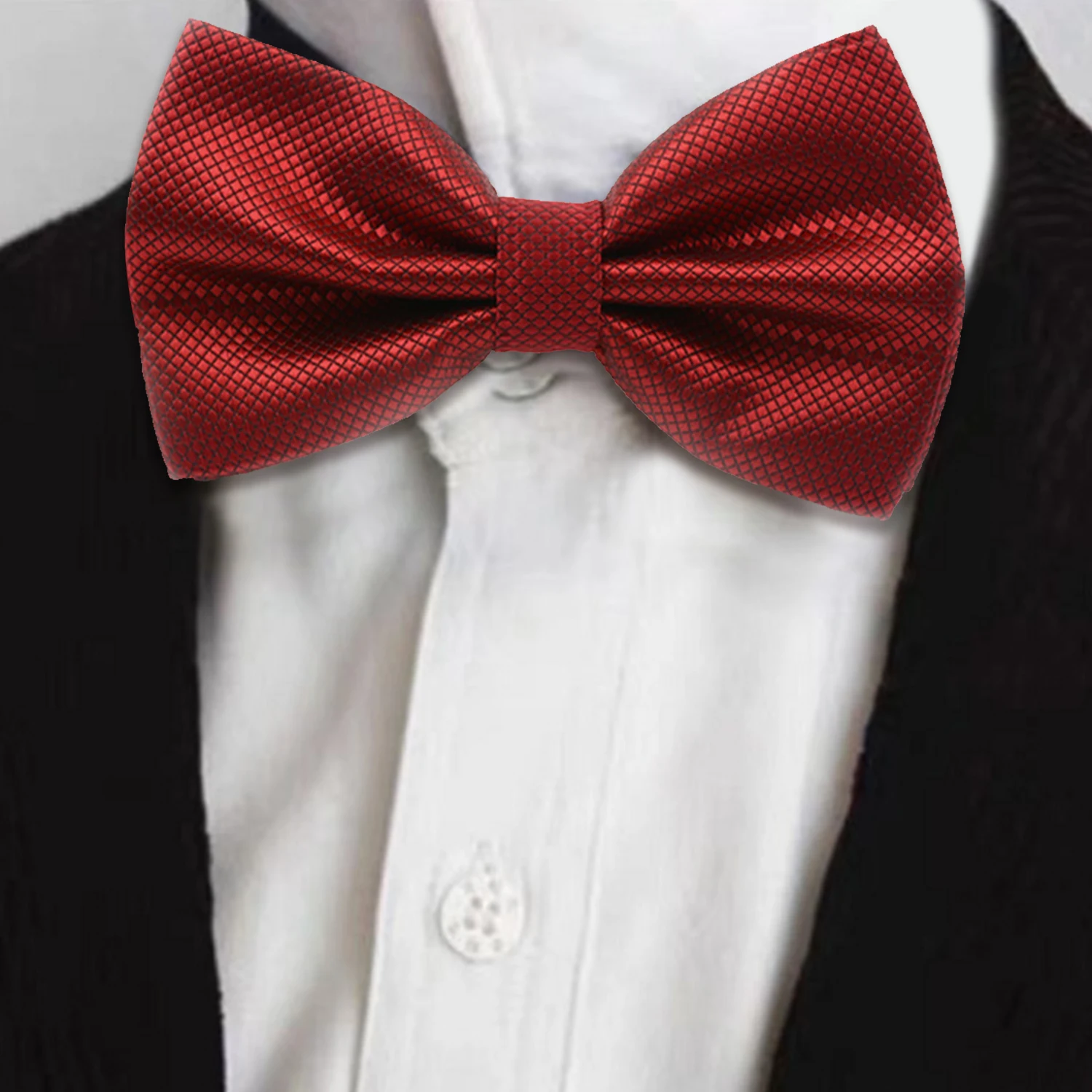 1 PC Solid Colorful Bow Tie Set Classic Cute Family Party Dinner Wedding Design Cute Bow Tie Accessory