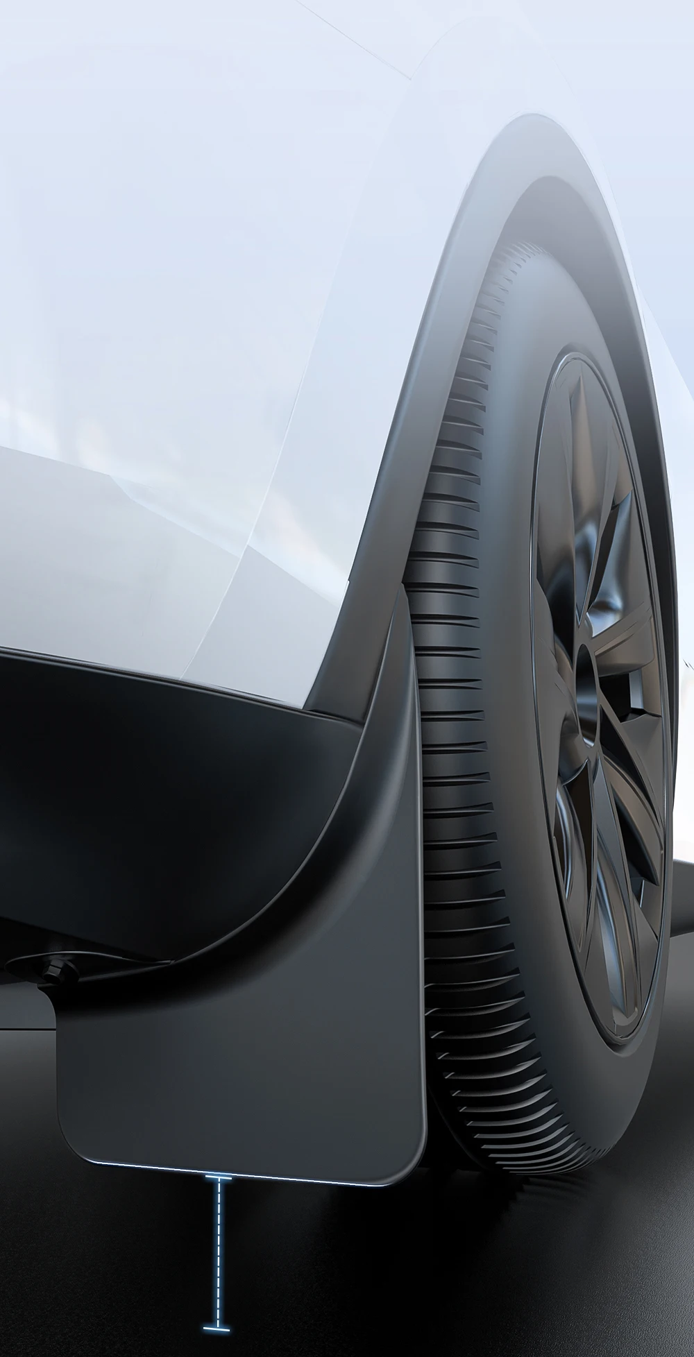 YZ Für Tesla Model 3/Y/YL Highland Juniper 2021-2026 Vordere und Hintere Spezielle TPE-Schmutzfänger Auto-Zubehör – Detail 16