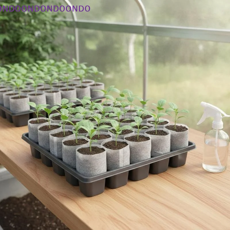 100Pcs Biodegradable Nursery Bag Plant Grow Bags Non-woven Fabric Seeds To Sow Flower Pots For Home Garden Accessories Tools