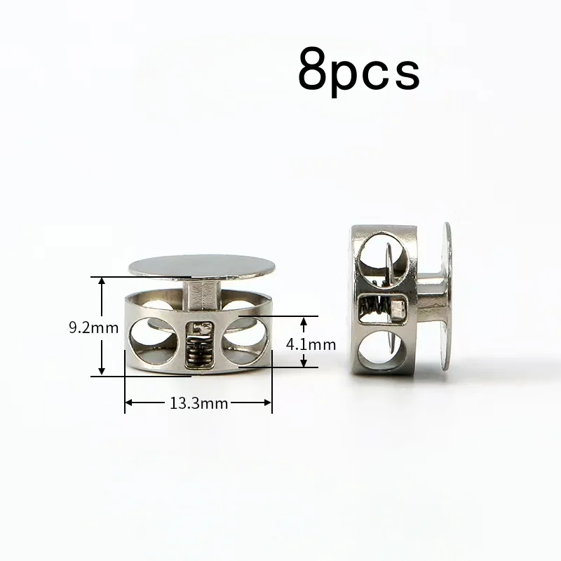8Pcs Streamlined Lightweight Clips, Aluminum Alloy Spring Clips for Casual Shoes & Clothing Cords, Quick Install