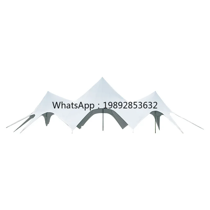 LYY Canopy Tent Outdoor Portable Camping Gear Picnic Sunshade Hexagonal Star Sun Shelter Rainproof Waterproof