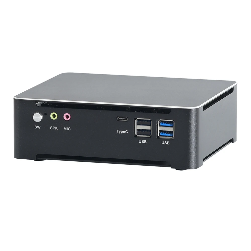 كمبيوتر صغير HUNSN 4K، كمبيوتر مكتبي، Intel I5/I7، BM21، Windows 11/Linux Ubuntu، WiFi 6، BT 5.2، DP1.4a، Server، HDMI2.1,6USB، مروحة ذكية