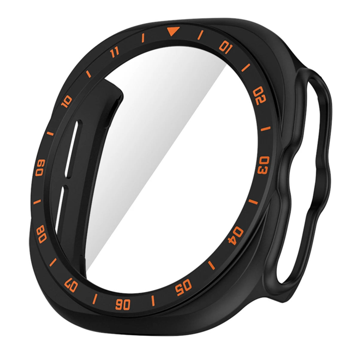 Schutzhülle aus gehärtetem Glas für Samsung Galaxy Watch Ultra 2 47mm, Robuster Stoßfänger-Rahmen für Galaxy Ultra 2 Schutzgehäuse