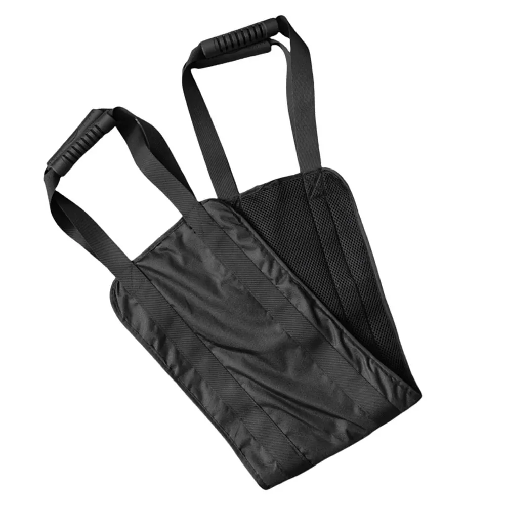 Ergonomic Black Transfer Belt for Elderly Disabled Waist Support Stability Patient Turning Mobility Belt Assist