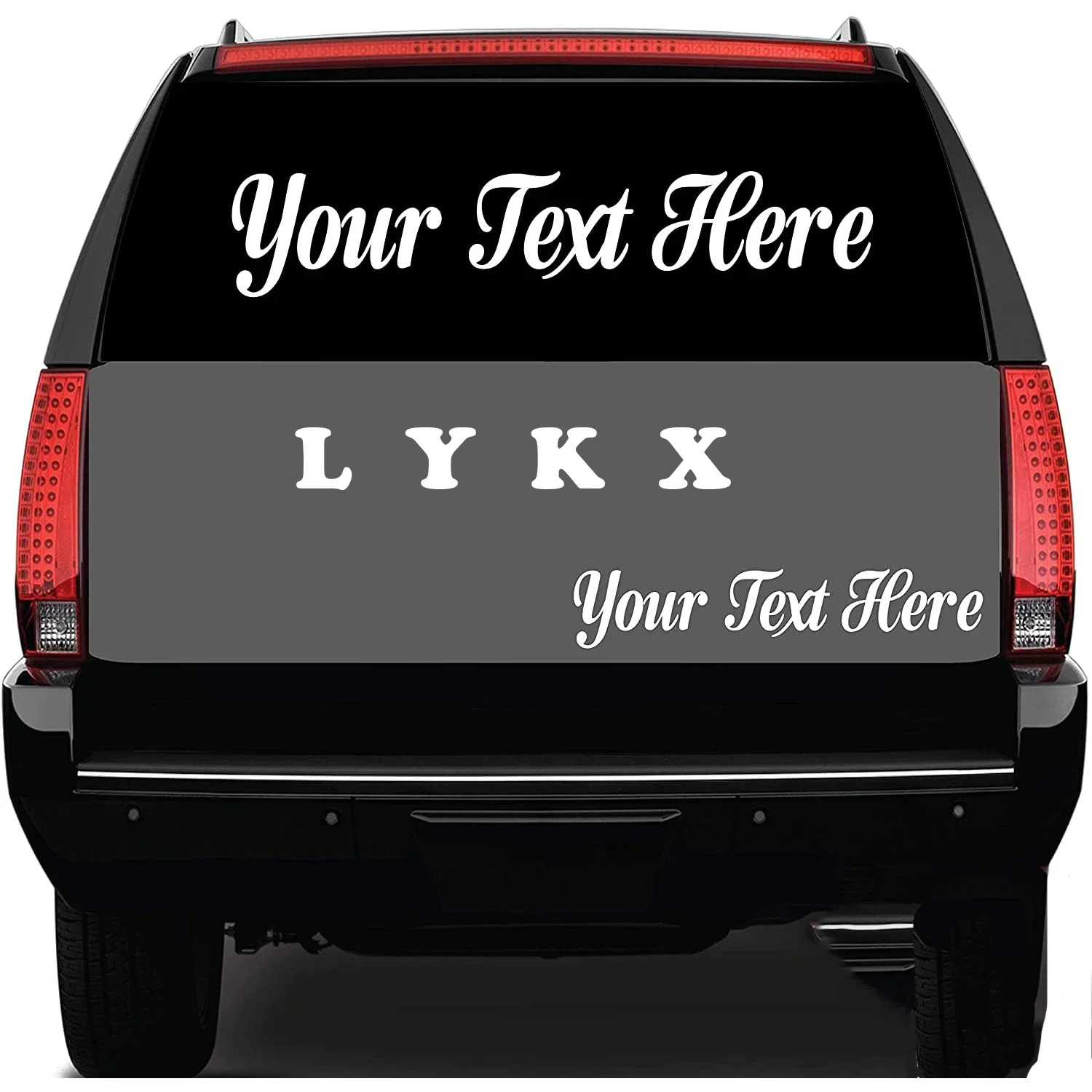 LYKX Custom Text Sticker Windshield Decal Window Car Truck Boat Personalized Decal Vinyl Sticker 16cm To 50cm JDM