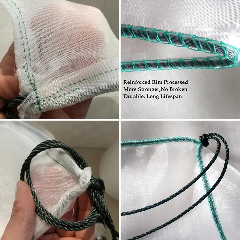 60Mesh Nylon Fish Farming Net Hatching Net Cage for Fry Fish Leech Finless Eel Breeding Cage Aquaculture