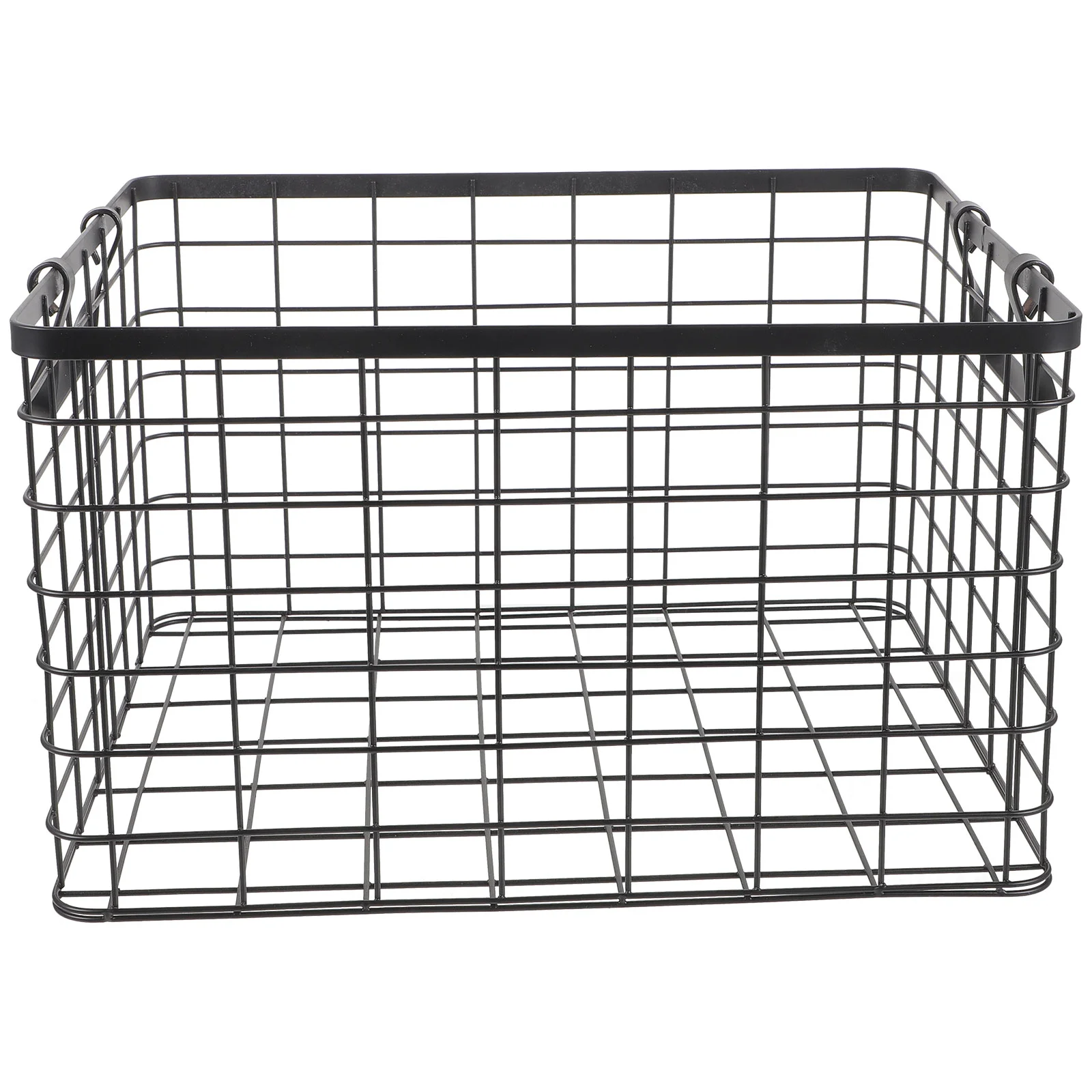 Country Iron Firewood Storage Basket Tinsel Baskets Outdoor Carrier Wire Metal Organizer Logging Holder Fireplace