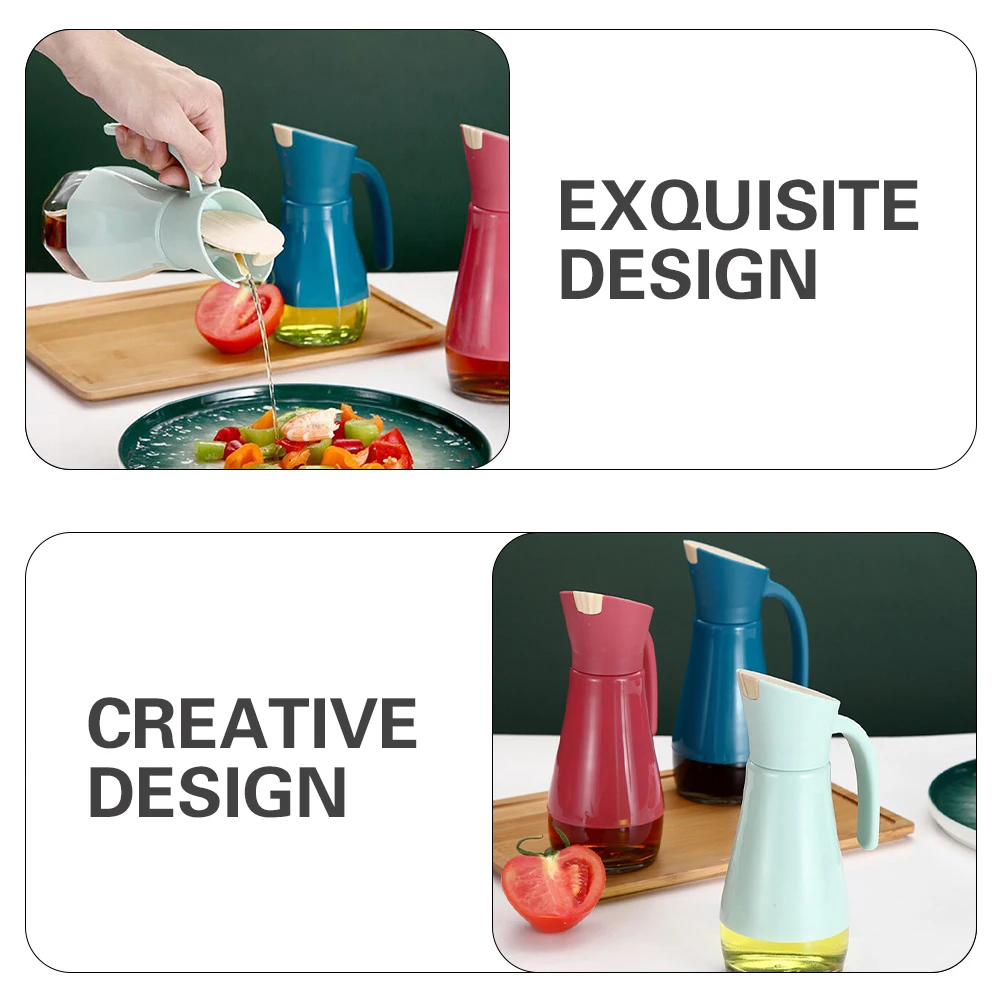 

1Pcs Automatic Opening and Closing Oil Bottle Glass Kitchen Storage Dispenser for Oil Vinegar Soy Sauce Balsamic Vinegar