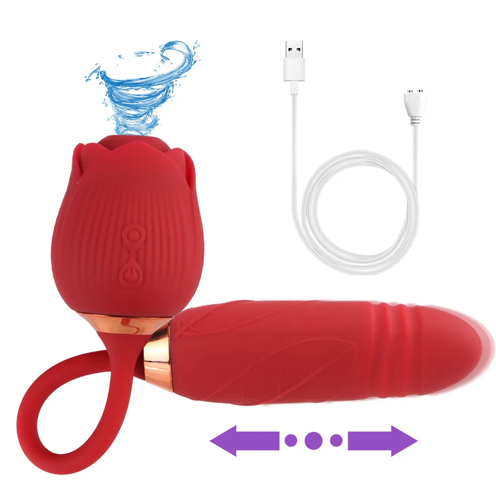 Estiramento vibrador 2 em 1 clitóris estimulação vagina g-ponto mamilo massageador butt plug 10 modos rosa sucção vibrador