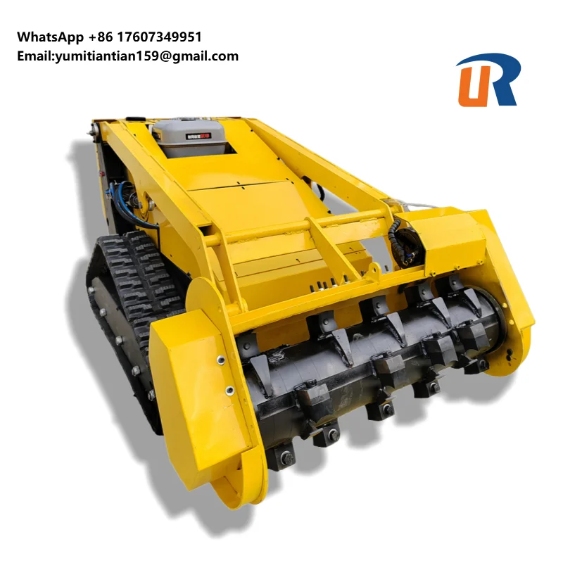 High Efficiency Agricultural  Hybrid Gas Electric  Smart Brush Cutter Remote Controlled  Automatic Lawn Mower
