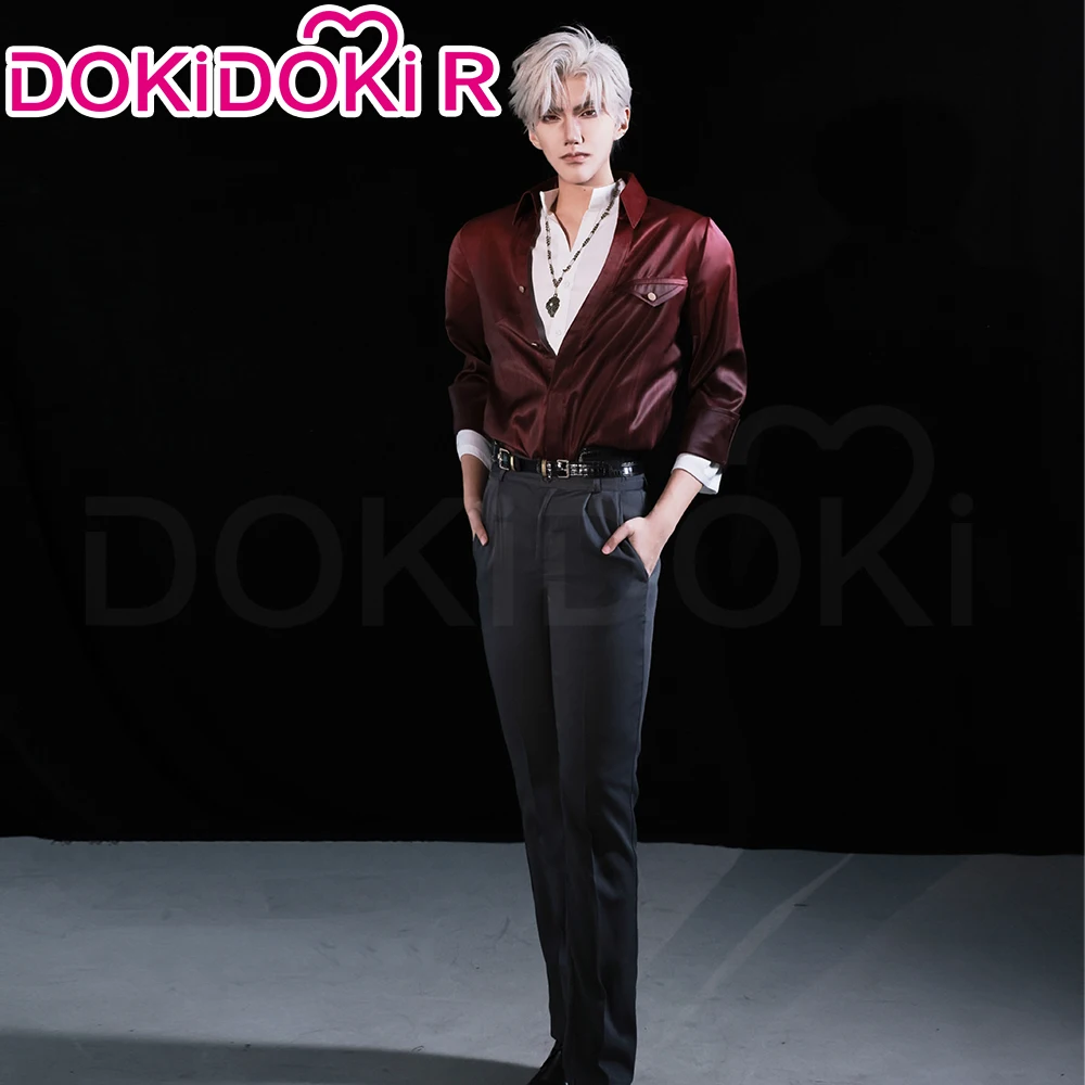 Sylus Cosplay Costume Game Love and Deepspace【S-2XL】DokiDoki-R Men Daily Red Suit Costume Sylus Qinche Cosplay Plus Size