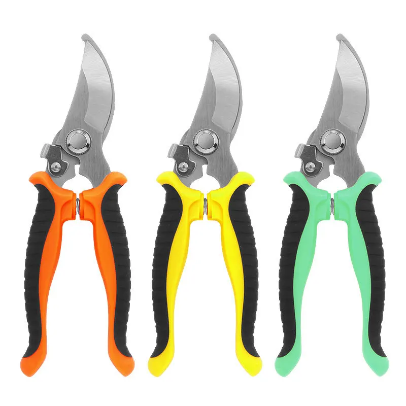 Stainless Steel Pruning Shears Heavy Duty Garden Scissors for Branches Plant Trimming Sharp Blade Gardening Tools