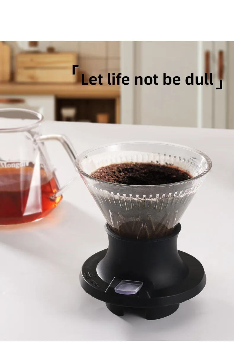 Coffee Filter Cup reusable drip-type hand-brewed coffee filter paper immersion filter pot v-shaped switch funnel