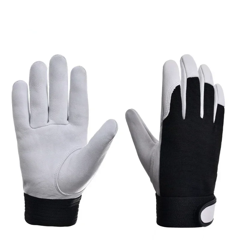 Safety Protection Garden Sports Motorcycle Driver Wear-resistant Gloves Work Gloves Cowhide Leather Workers Work Welding